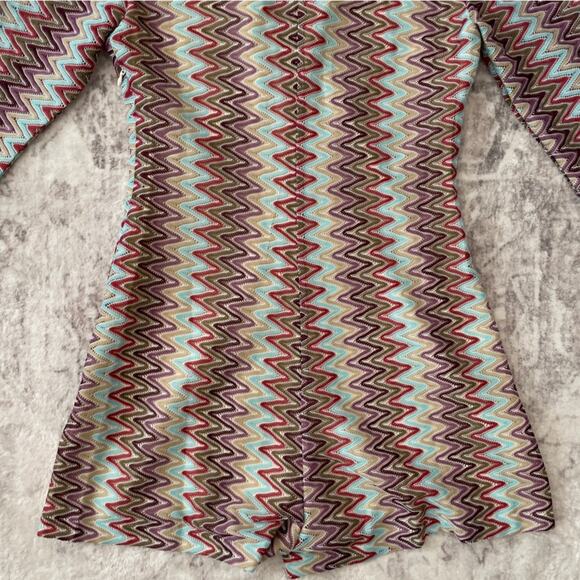 Princess Polly Bell Sleeve Knit Collared Retro Romper Size 4 - Picture 5 of 14